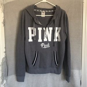 Victoria’s Secret Pink Hoodie Zip-Up Front Size M
